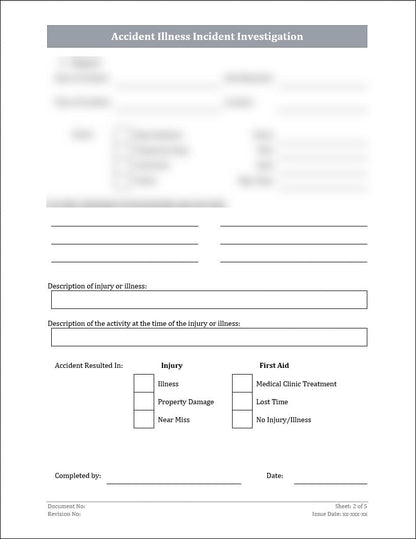 Accident Illness Incident Investigation