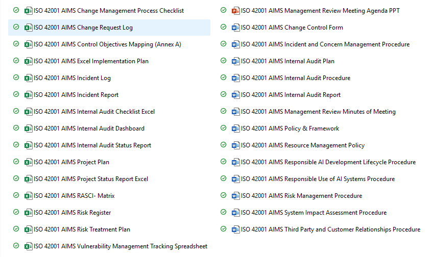 ISO 42001 AI Governance Framework