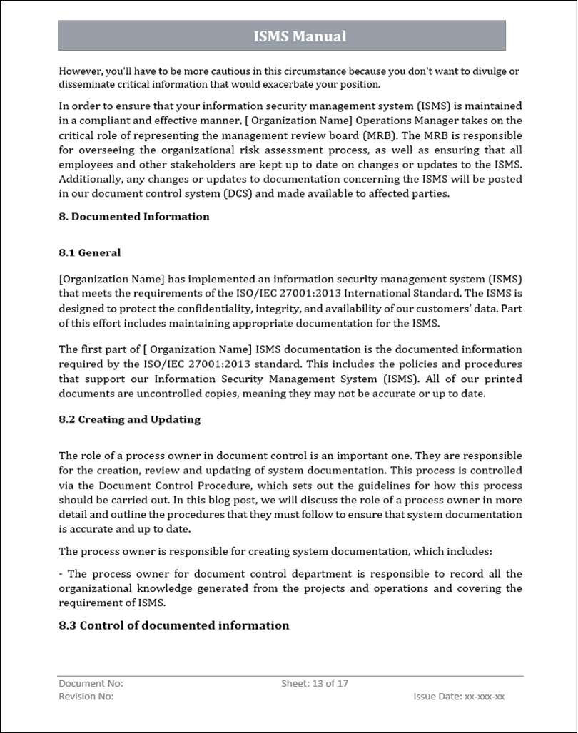 ISO 27001:2022 Documentation Toolkit
